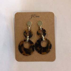J. CREW NWT TORTOISE EARRINGs